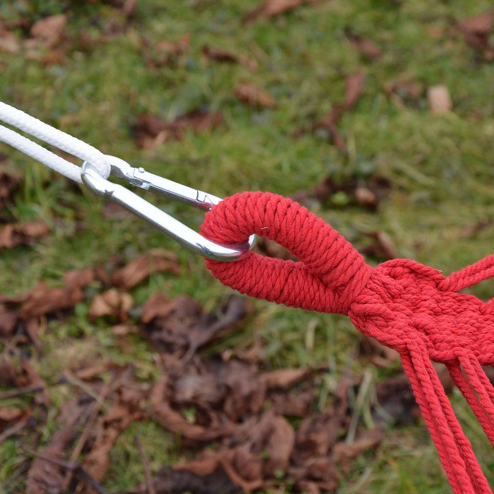 Hängematten Befestigung Karabiner + Dreiecksplatte bis 190 K