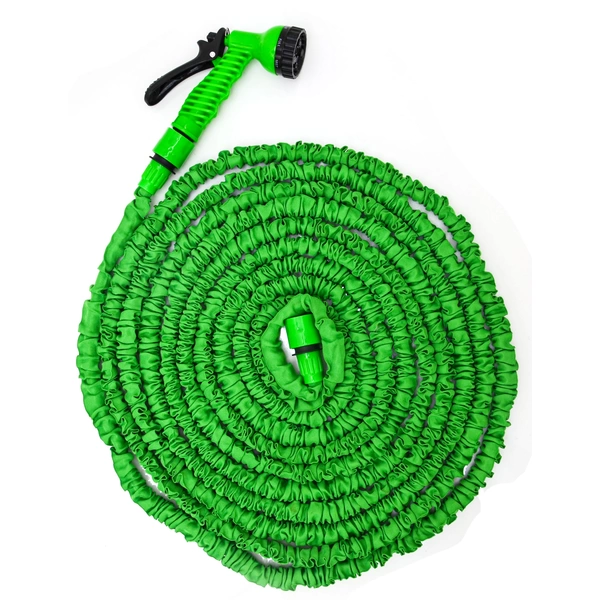 Hochwertiger Gartenschlauch Flexibler Wasserschlauch Schlauch 7,5-22,5m + 7fach Multifunktions Sprühkopf Grün Hochwertiger Gartenschlauch Flexibler Wasserschlauch Schlauch 7,5-22,5m + 7fach Multifunktions Sprühkopf Grün
