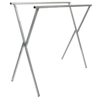 klappbarer Kleiderständer 2 Aufhängestangen Garderobenständer Wäscheständer 150cm lang Mehrzweckstand 100% Metall Silber klappbarer Kleiderständer 2 Aufhängestangen Garderobenständer Wäscheständer 150cm lang Mehrzweckstand 100% Metall Silber