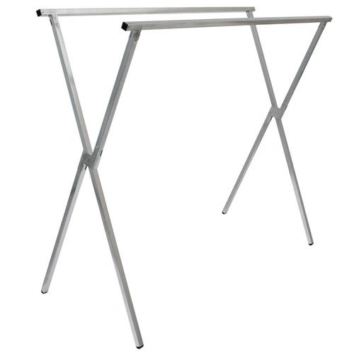 klappbarer Kleiderständer 2 Aufhängestangen Garderobenständer Wäscheständer 150cm lang Mehrzweckstand 100% Metall Silber klappbarer Kleiderständer 2 Aufhängestangen Garderobenständer Wäscheständer 150cm lang Mehrzweckstand 100% Metall Silber