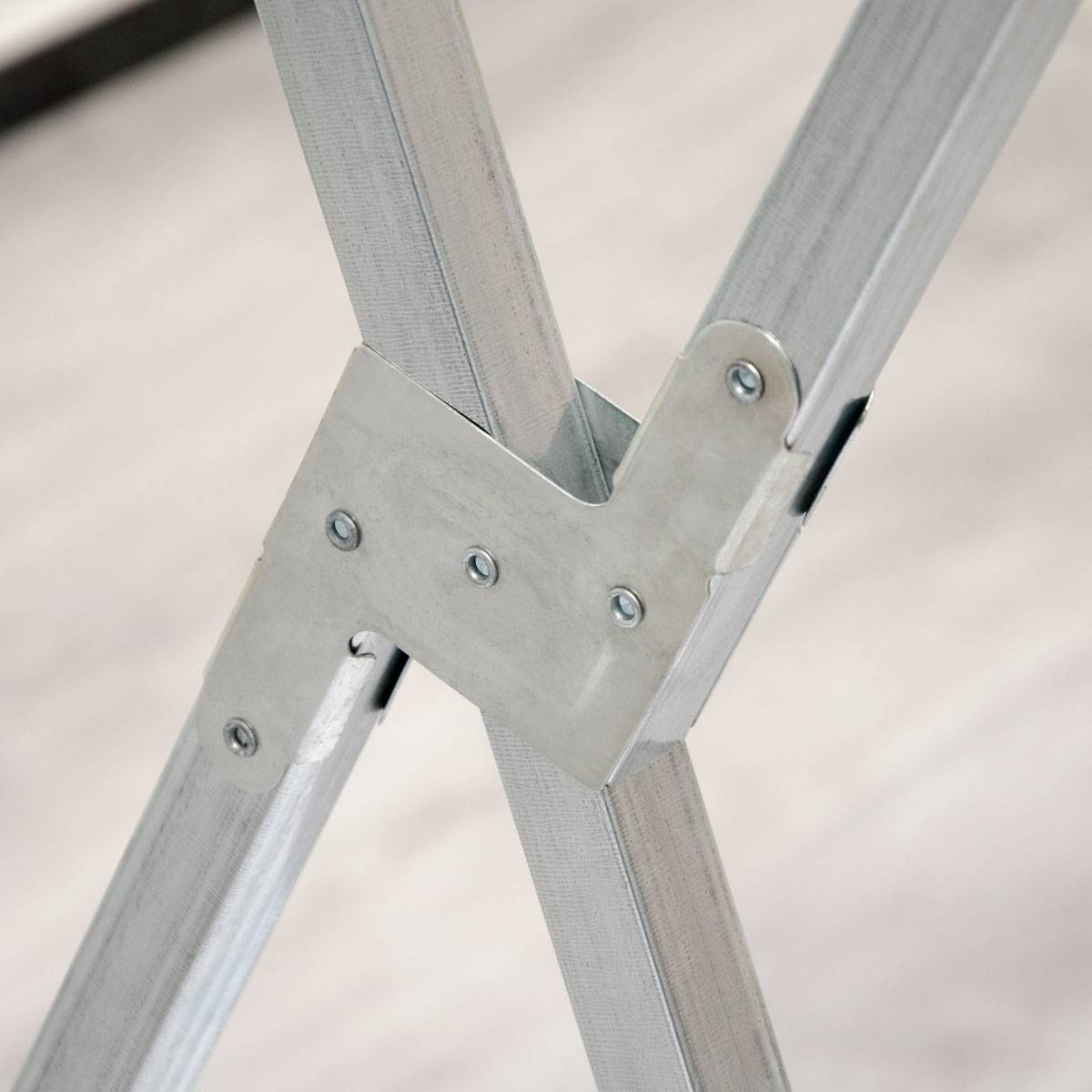 klappbarer Kleiderständer 2 Aufhängestangen Garderobenständer Wäscheständer 150cm lang Mehrzweckstand 100% Metall Silber