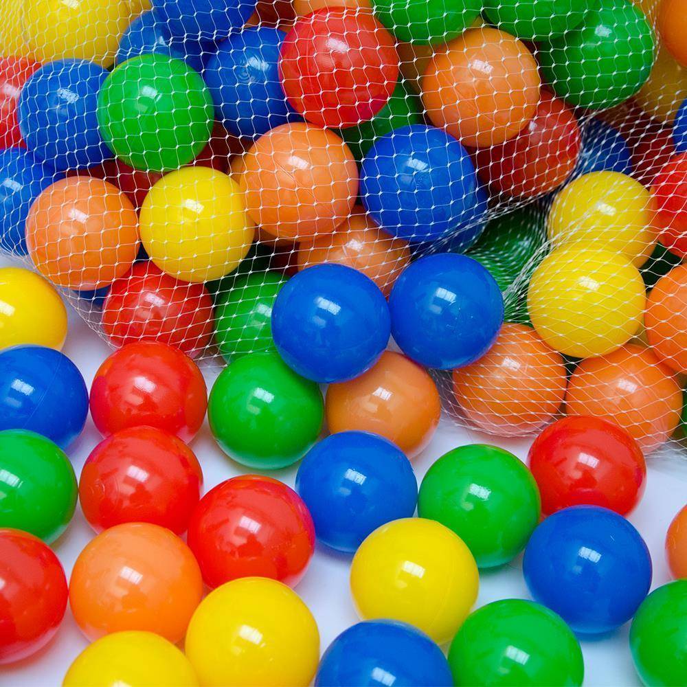 1200 bunte Bälle für Bällebad 5,5cm Babybälle Plastikbälle Baby Spielbälle