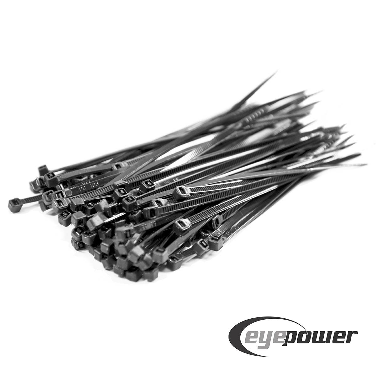 500 Stück Kabelbinder Set mit 5 Größen - 10-30cm UV-Beständig Kunststoff Schwarz