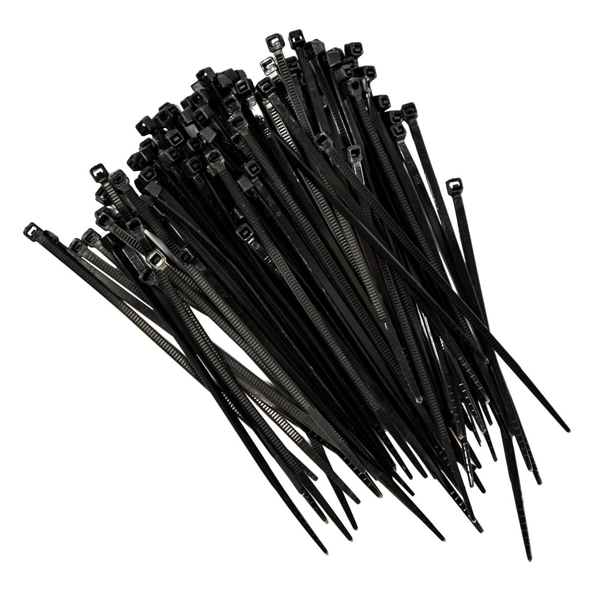 500 Stück Kabelbinder Set mit 5 Größen - 10-30cm UV-Beständig Kunststoff Schwarz