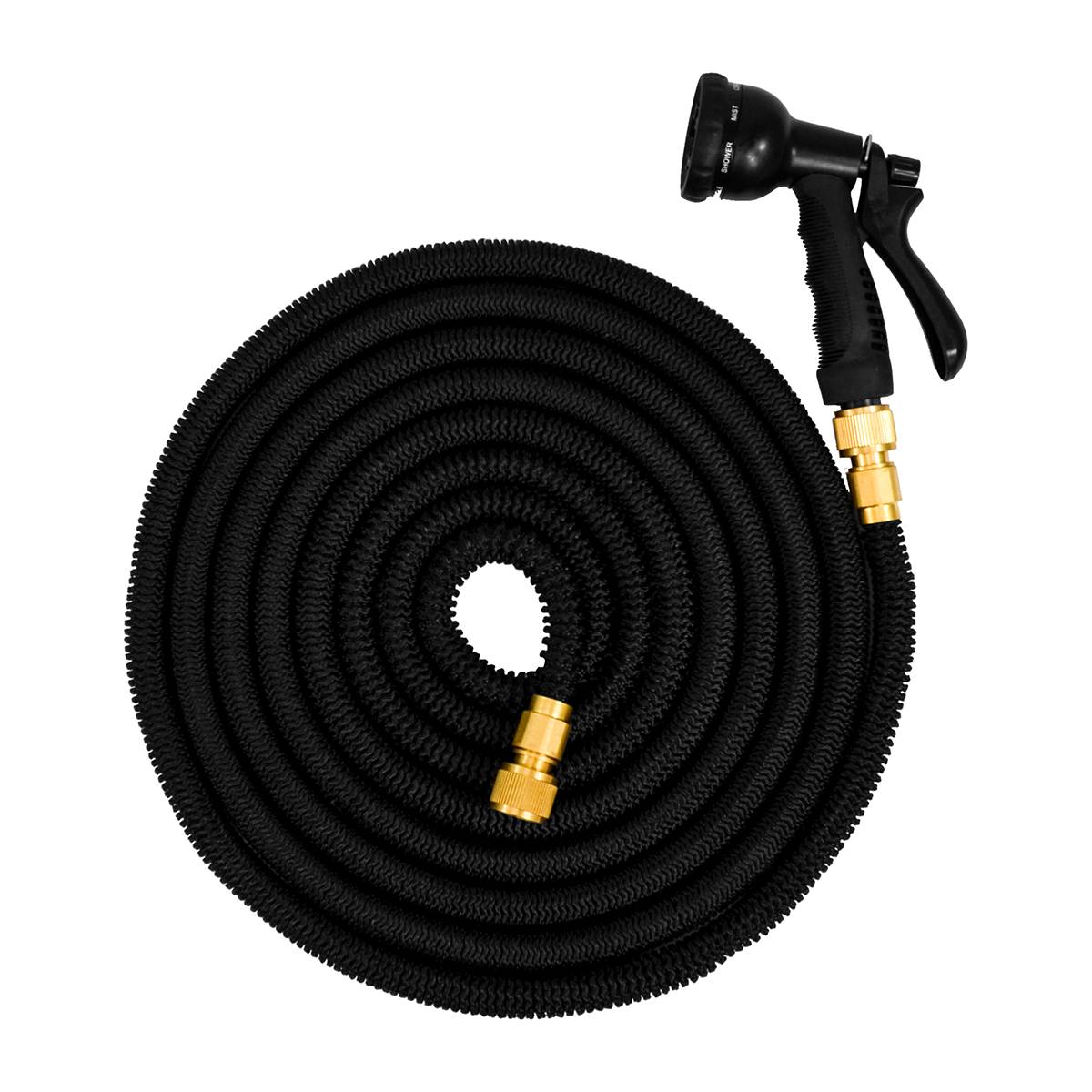 eyepower dehnbarer Gartenschlauch 5 -15 m Doppelter Latexkern