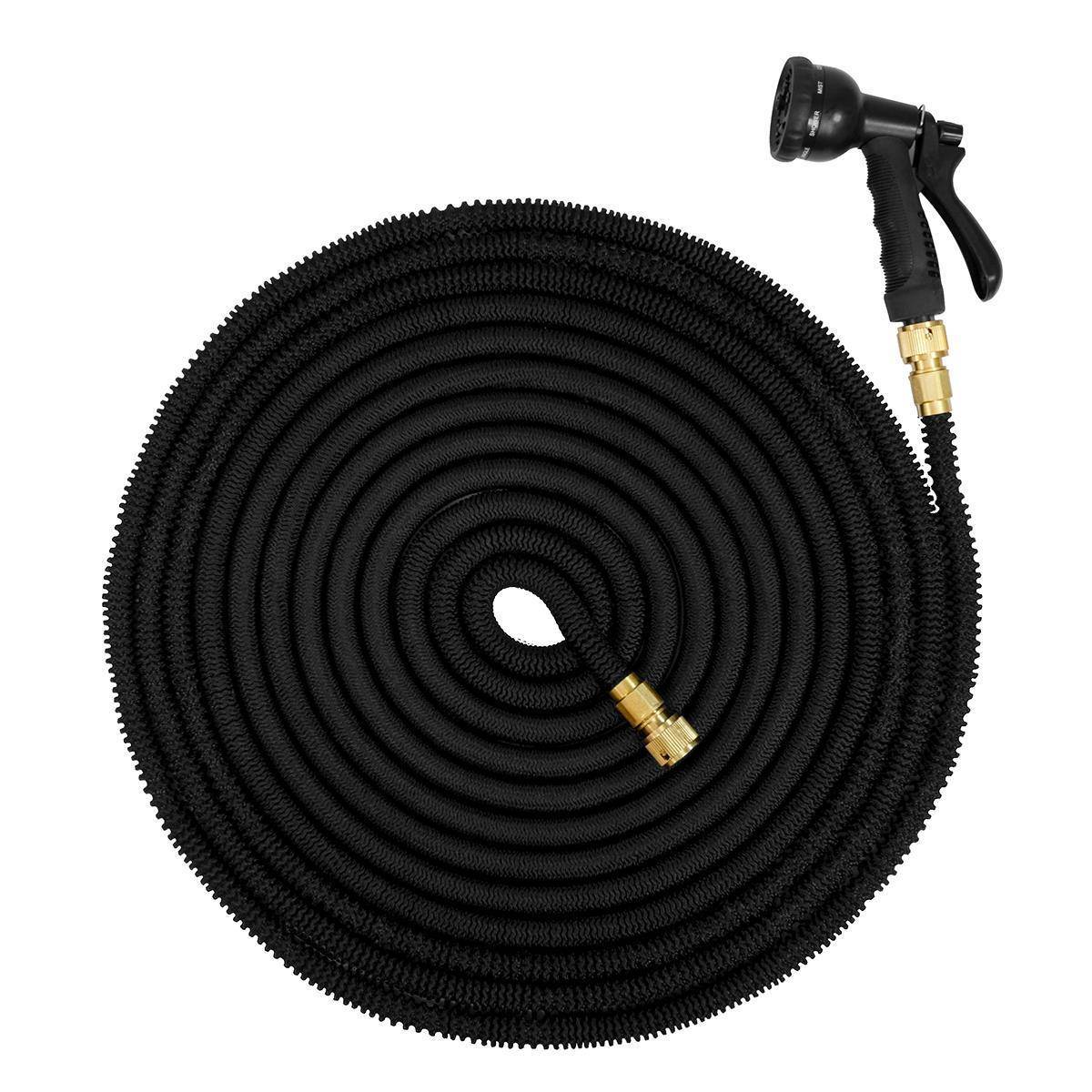 Dehnbarer Gartenschlauch mit Brause 10m - 30m flexibler Wasserschlauch