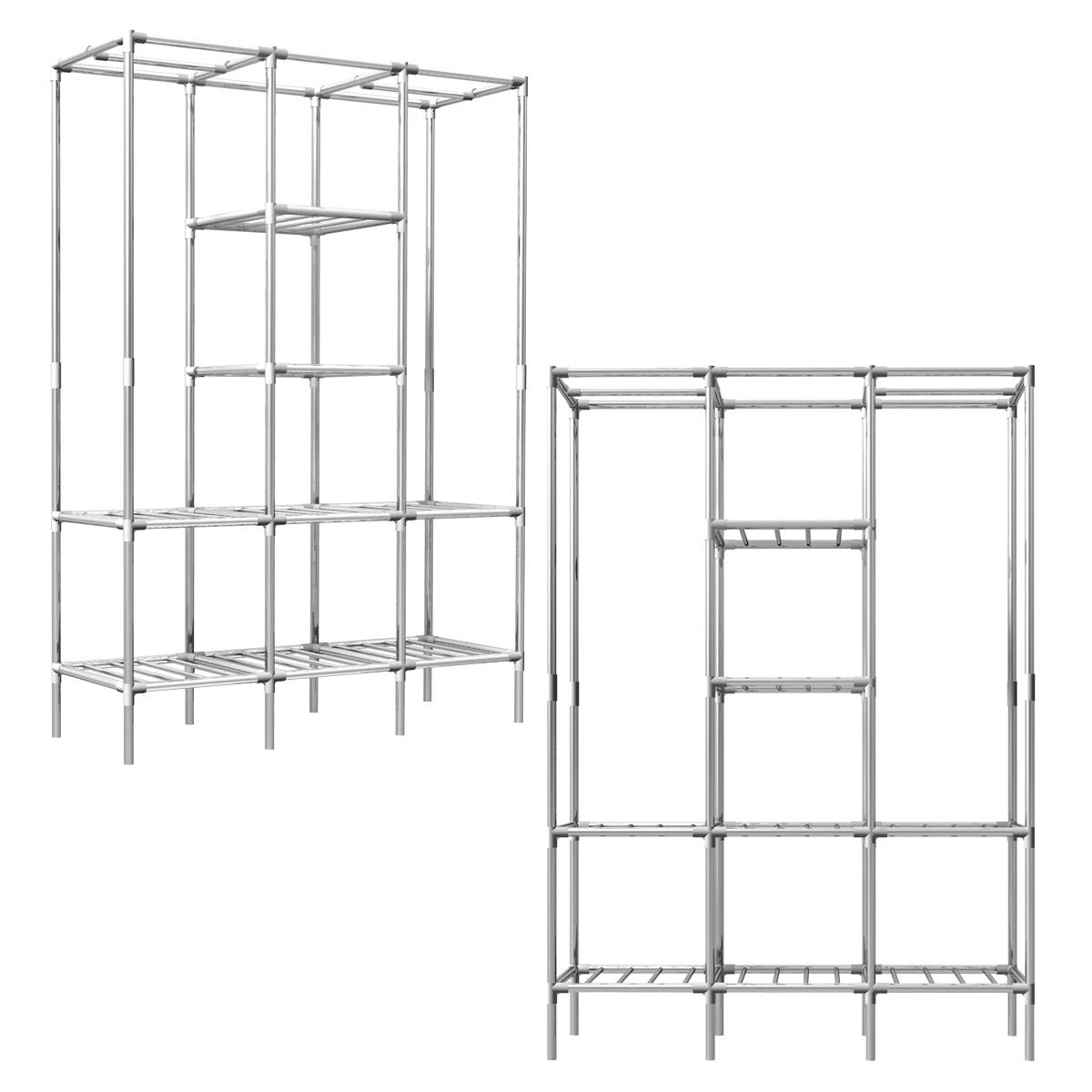 Großes XXL Schrankregal offener Kleiderschrank DIY-Regal begehbar Faltschrank