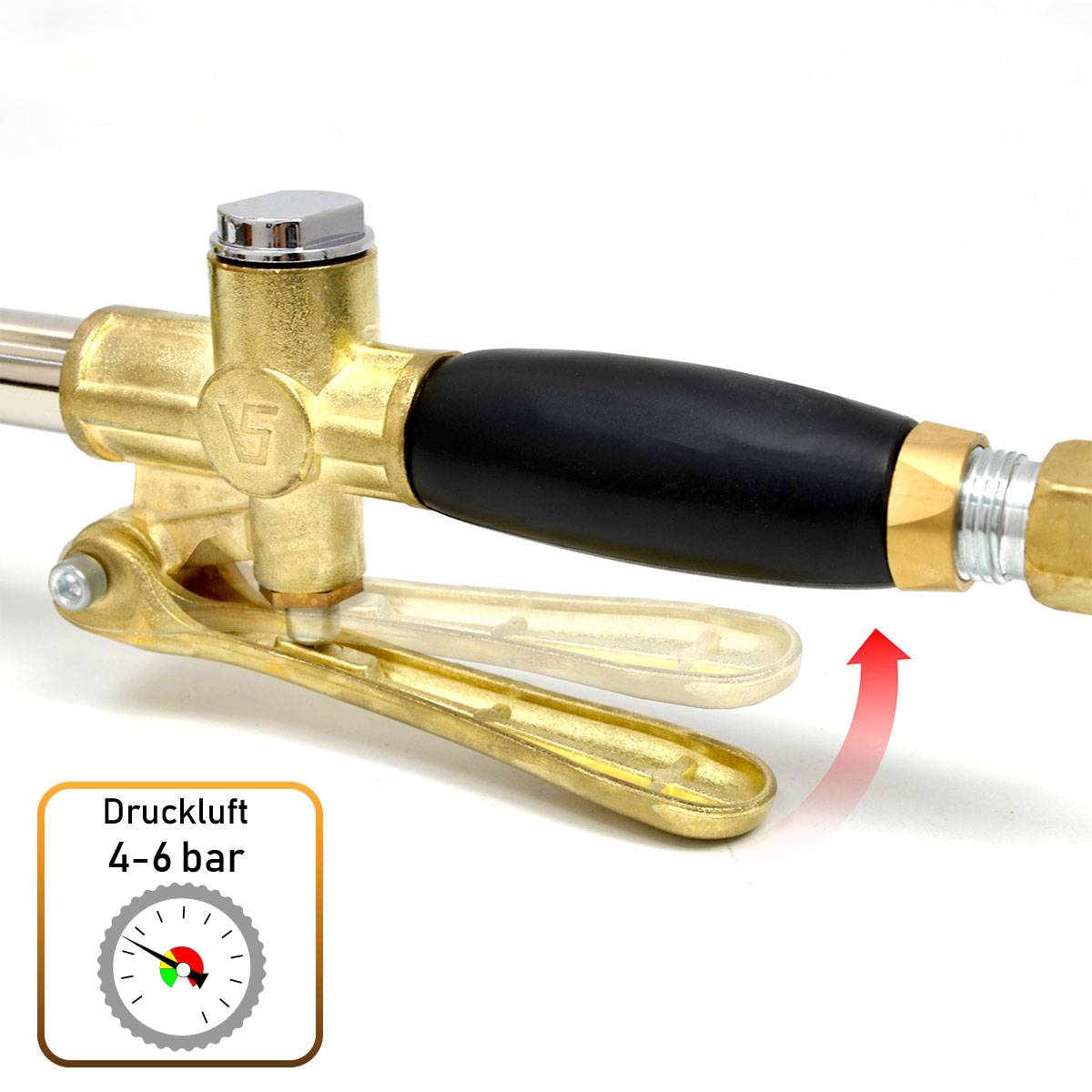 Druckluft Putzwerfer für Wände - Kompressor Putzpistole Putzmaschine Putzspritze