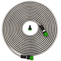 15 m Knickfreier Gartenschlauch Edelstahl Wasserschlauch Flex Metall Schlauch 15 m Knickfreier Gartenschlauch Edelstahl Wasserschlauch Flex Metall Schlauch