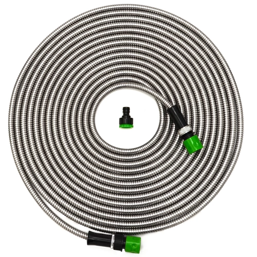 15 m Knickfreier Gartenschlauch Edelstahl Wasserschlauch Flex Metall Schlauch 15 m Knickfreier Gartenschlauch Edelstahl Wasserschlauch Flex Metall Schlauch