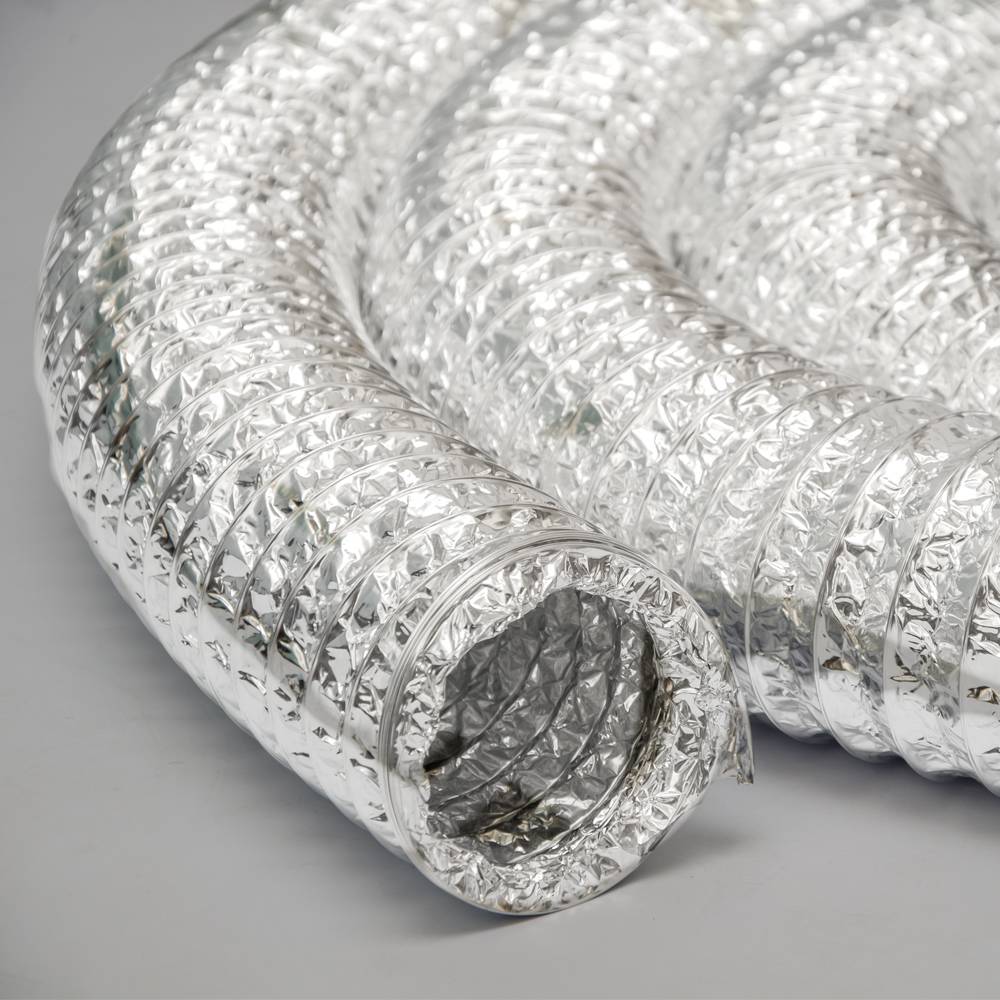 Aluflexrohr Aluflexschlauch 10m | Flexrohr Luftschlauch Alurohr Ø100mm | Hitzebeständiges Luftrohr