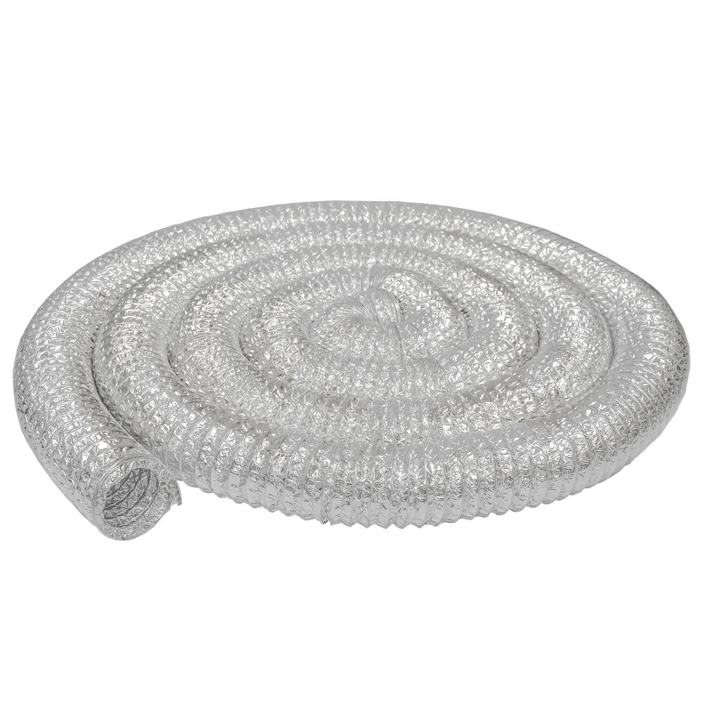 Aluflexrohr Aluflexschlauch 10m | Flexrohr Luftschlauch Alurohr Ø100mm | Hitzebeständiges Luftrohr