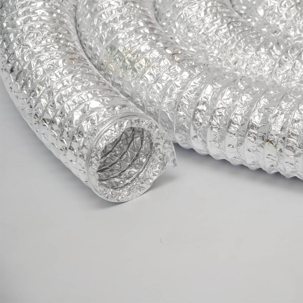 Aluflexrohr Aluflexschlauch 10m | Flexrohr Luftschlauch Alurohr Ø150mm | Hitzebeständiges Luftrohr