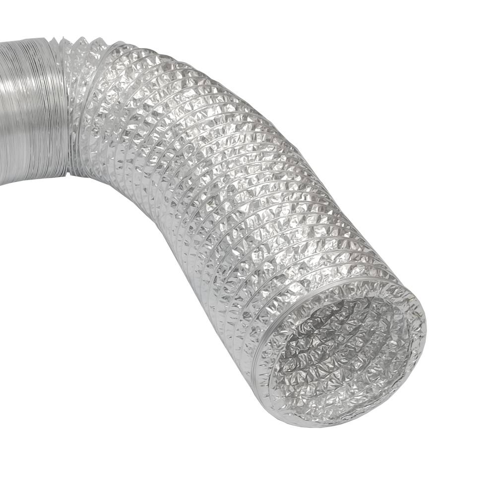 Aluflexrohr Aluflexschlauch 10m | Flexrohr Luftschlauch Alurohr Ø150mm | Hitzebeständiges Luftrohr