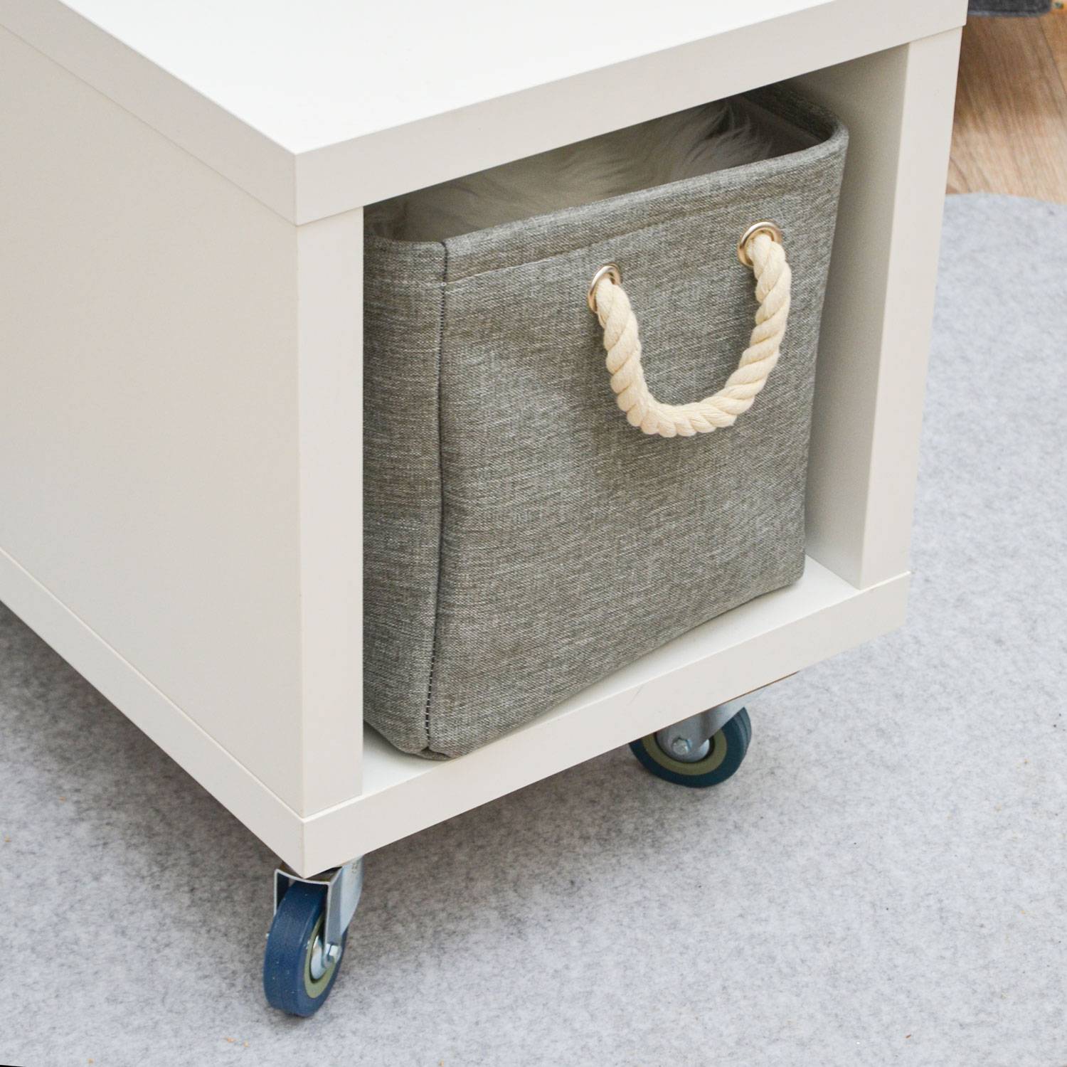 4er Set 360° Lenkrolle 75mm - M10 Möbelrollen - Schwerlastrollen Anschraubplatte