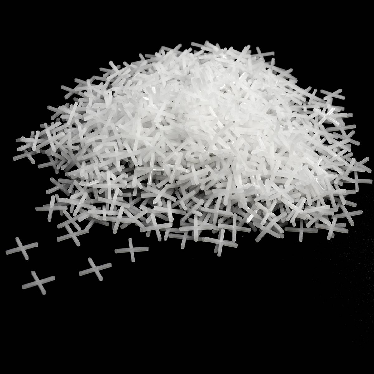 1000 Fliesenkreuze Fugenkreuz Fliesen Abstandhalter Fliesenfugen | Kunststoff | ca. 2 mm | Weiß