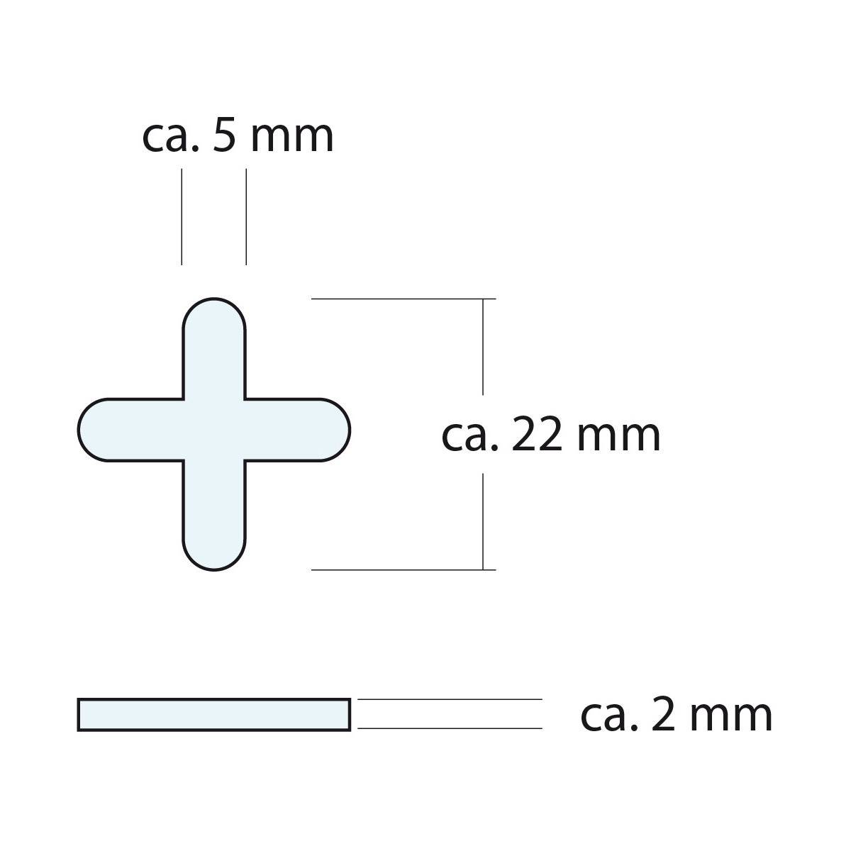 Fliesenkreuze 5mm Fugenkreuz 100er Set