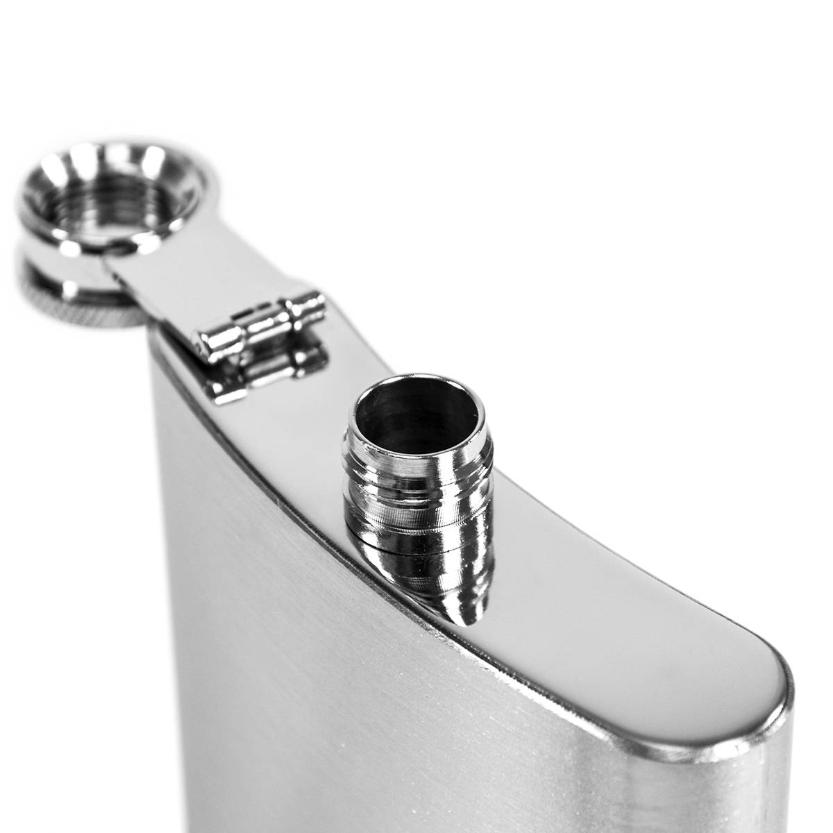 Flachmann-Set Geschenkbox Edelstahl 210 ml mit Trichter rostfrei Einfülltrichter