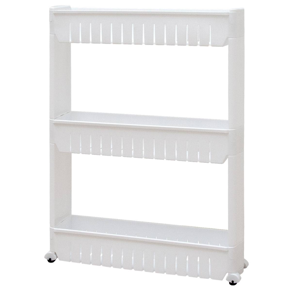 Nischenregal 12,5cm schmal Nischenwagen Rollregal klein Küchen-Regal Standregal