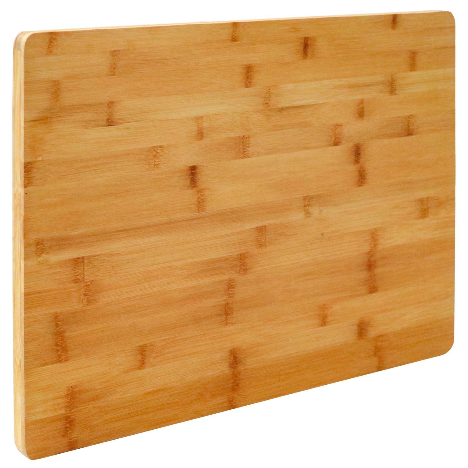 2cm dickes XL Schneidebrett 50x35cm Bambus Holz Schneidbrett Holzbrett Küche