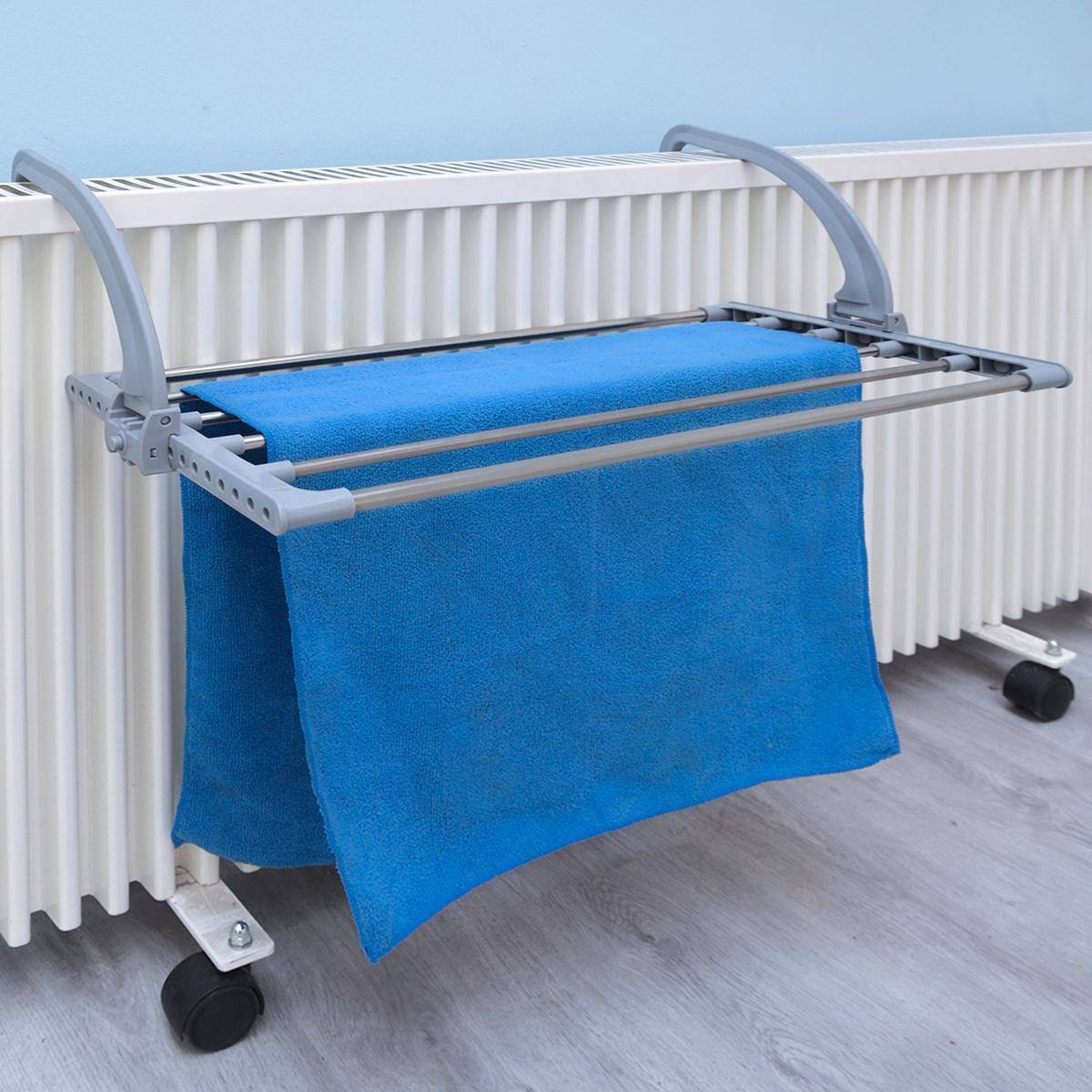 Heizkörper Wäsche-Trockner 62 x 32 cm Balkon Wand-Trockner Edelstahl