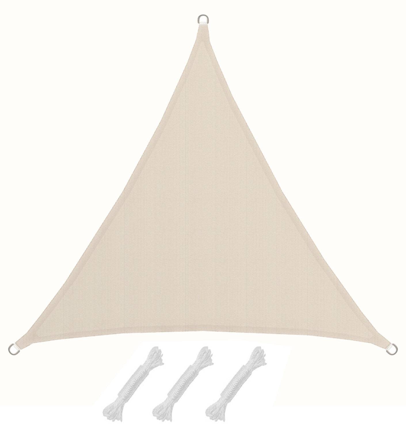UPF50+ UV Sonnensegel 2x2x2 Polyester Dreieck Wasserabweisend Garten Segel Beige