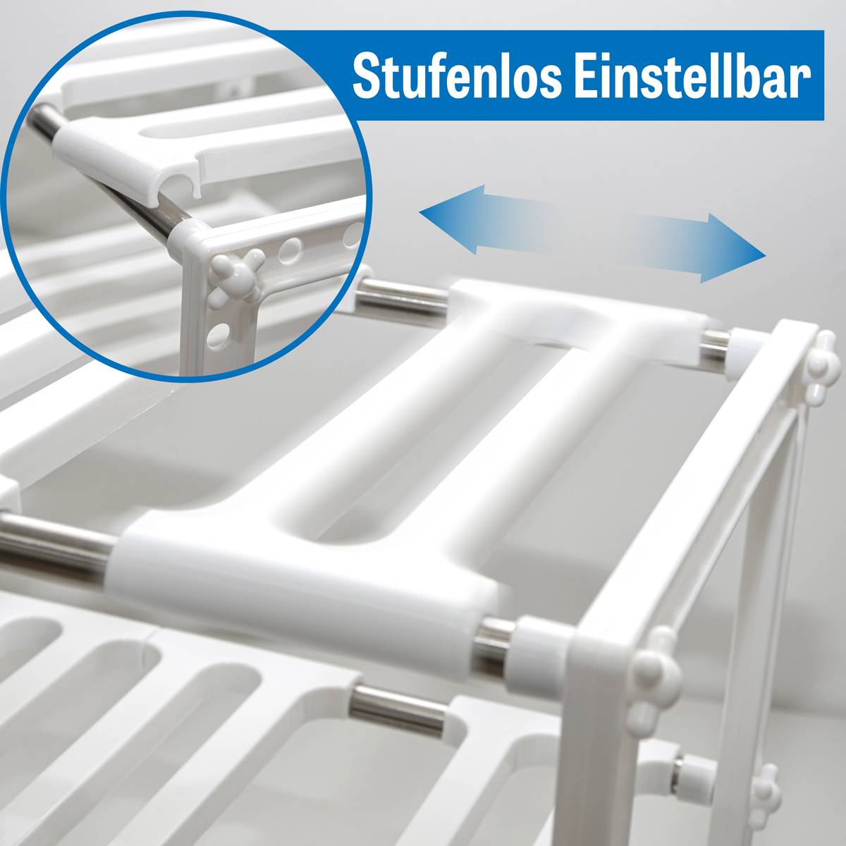 Unterschrankregal Küchenregal 39-67 cm Teleskopregal Unterschrank Regal Küche