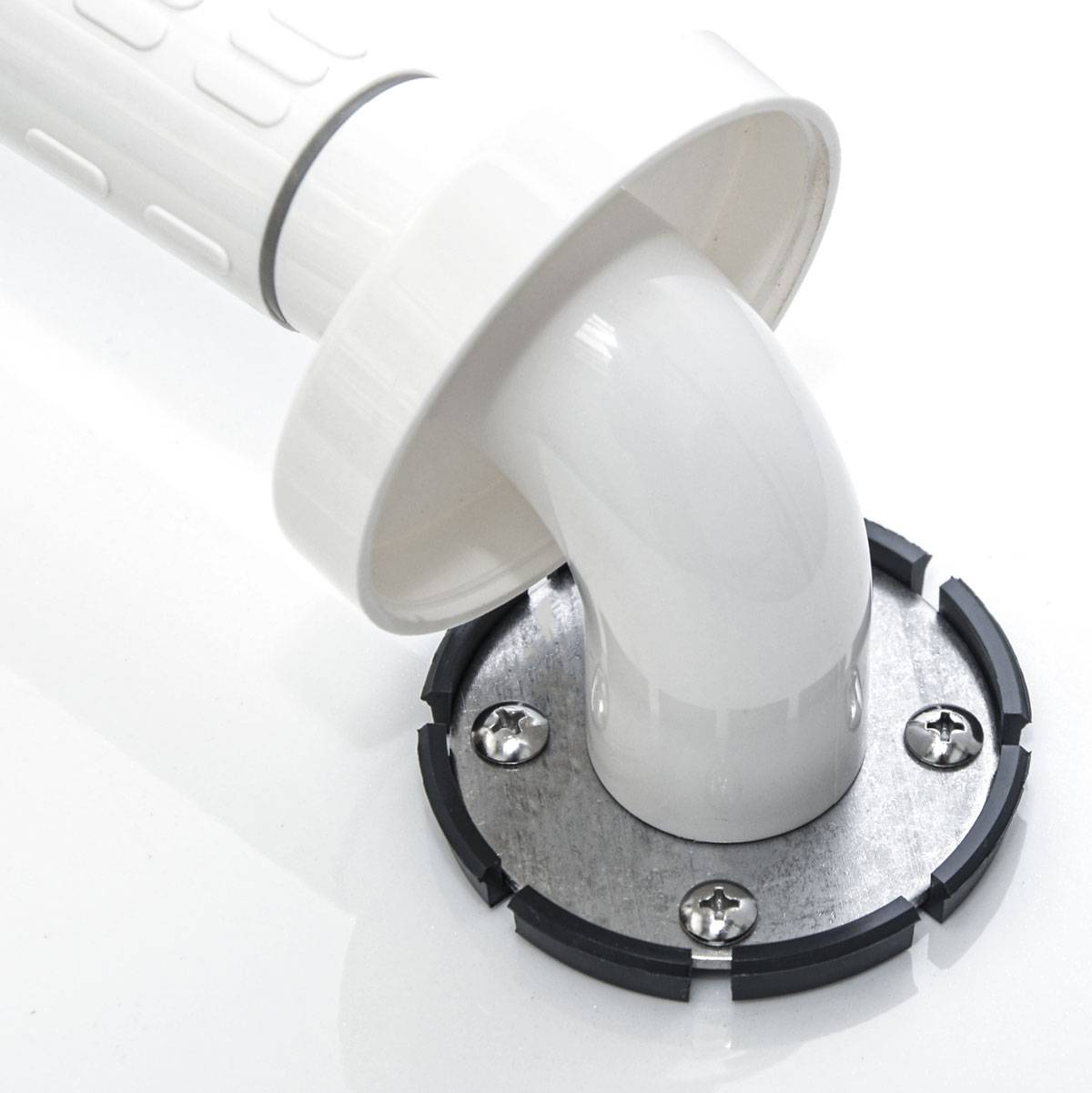 Anti-Rutsch Badewannengriff 30 cm Senioren Griff Bad Haltegriff Edelstahl Weiß