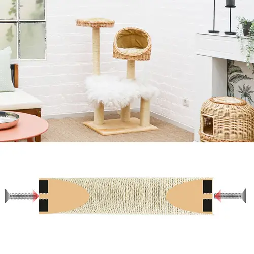 30 cm Sisalstamm für Kratzbaum Ersatzstamm M8 - Ø 7,4 cm Sisalsäule Kratzstamm 30 cm Sisalstamm für Kratzbaum Ersatzstamm M8 - Ø 7,4 cm Sisalsäule Kratzstamm