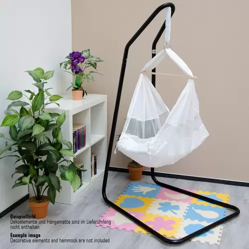 Hängestuhlgestell für Babywiege 160cm Hängegestell Federwiege Baby-Hängematte Hängewiege Schwarz Hängestuhlgestell für Babywiege 160cm Hängegestell Federwiege Baby-Hängematte Hängewiege Schwarz
