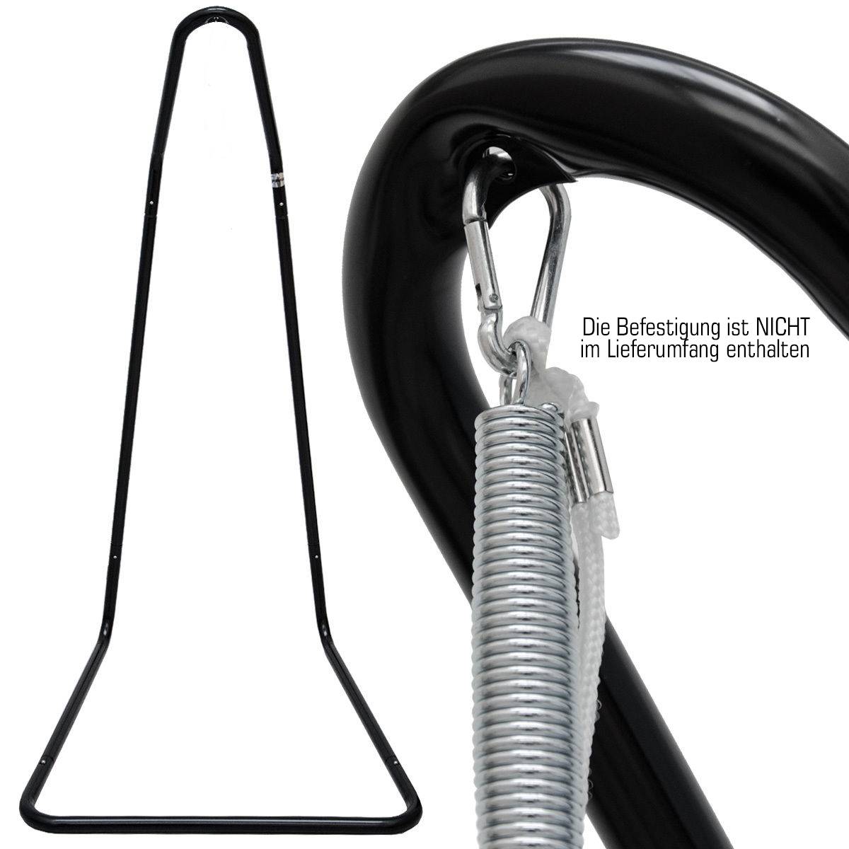 Hängestuhlgestell für Babywiege 160cm Hängegestell Federwiege Baby-Hängematte Hängewiege Schwarz