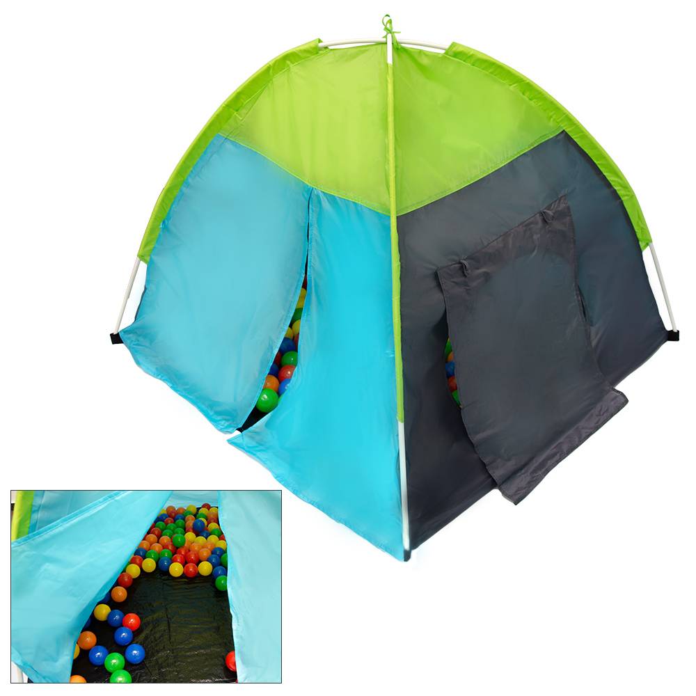 Spielzelt Kinderzelt mit Tunnel NALA | Bällebad Zelt für Drinnen und Draußen | Kinderspielzelt inkl. Aufbewahrungstasche