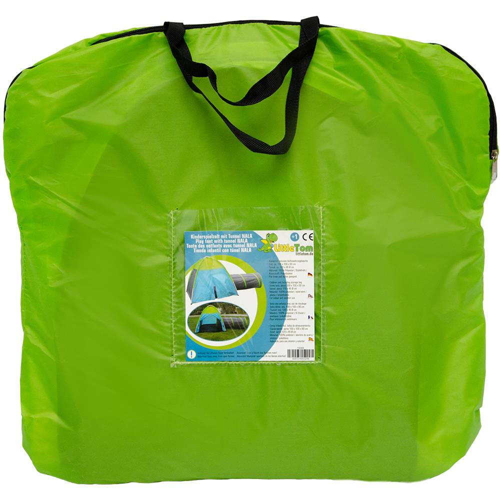 Spielzelt Kinderzelt mit Tunnel NALA | Bällebad Zelt für Drinnen und Draußen | Kinderspielzelt inkl. Aufbewahrungstasche