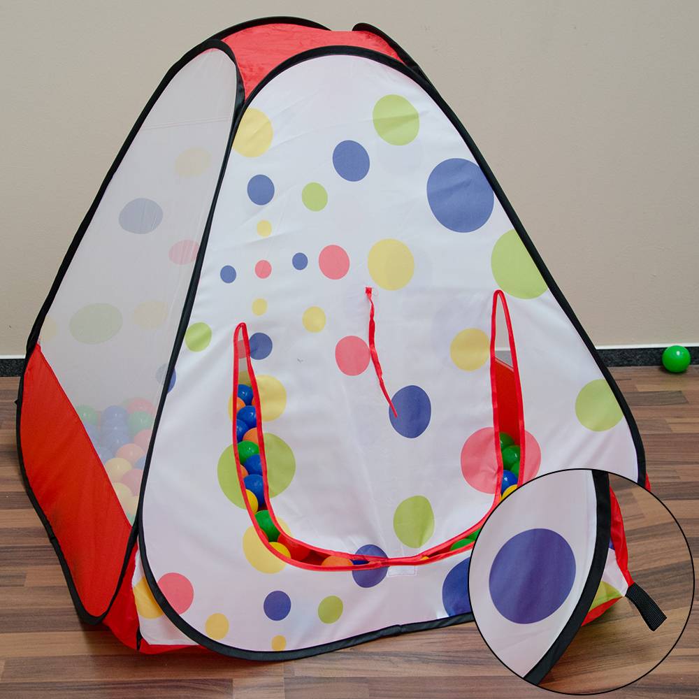 Spielzelt Kinderzelt Pop-Up-Zelt TIANA | Bällebad Zelt für Drinnen und Draußen | Kinderspielzelt inkl. Aufbewahrungstasche