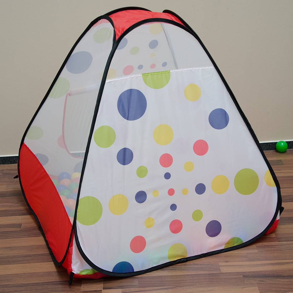 Spielzelt Kinderzelt Pop-Up-Zelt TIANA | Bällebad Zelt für Drinnen und Draußen | Kinderspielzelt inkl. Aufbewahrungstasche
