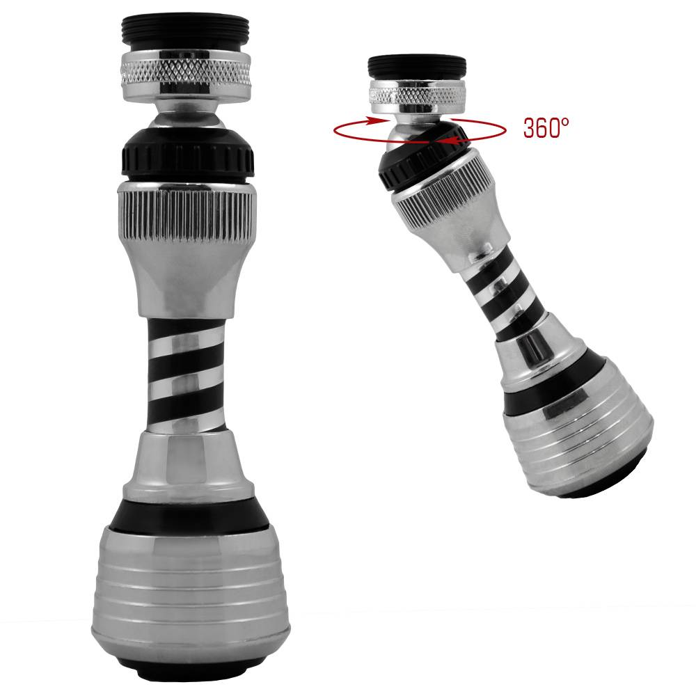 Wasserhahn Verlängerung Perlator Strahlregler 12 cm Schwenkbrause Flexischlauch