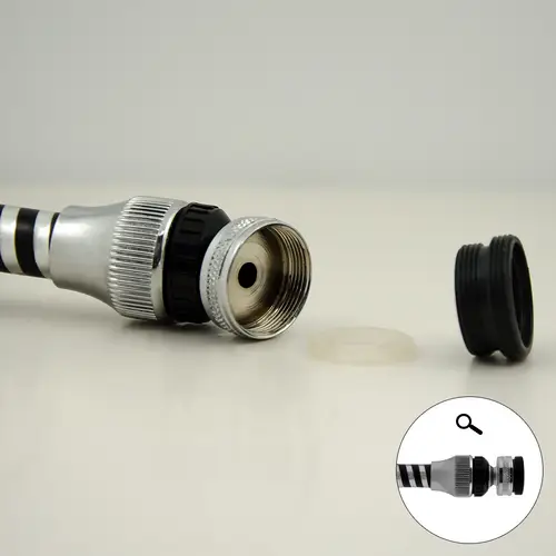 Wasserhahn Verlängerung Perlator Strahlregler 12 cm Schwenkbrause Flexischlauch Wasserhahn Verlängerung Perlator Strahlregler 12 cm Schwenkbrause Flexischlauch