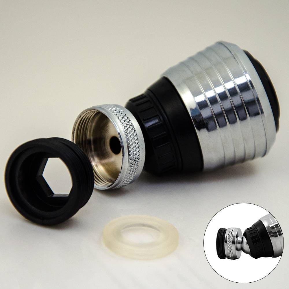 Wasserhahn Aufsatz 360° Schwenkbrause Perlator Sparventil Strahlregler