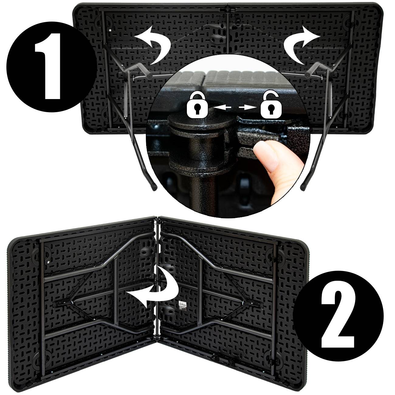 Gartenmöbel Set in Rattan Optik - 180 cm Tisch mit 8 Stühlen Sitzgruppe Klappbar