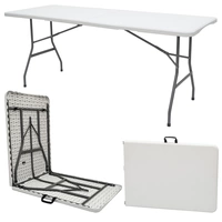 Bierzeltgarnitur für 8 Personen - 180 x 70 cm Esstisch mit 2 Bänken - Kunststoff Bierzeltgarnitur für 8 Personen - 180 x 70 cm Esstisch mit 2 Bänken - Kunststoff