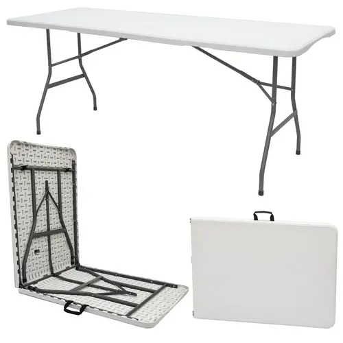 Bierzeltgarnitur für 8 Personen - 180 x 70 cm Esstisch mit 2 Bänken - Kunststoff Bierzeltgarnitur für 8 Personen - 180 x 70 cm Esstisch mit 2 Bänken - Kunststoff