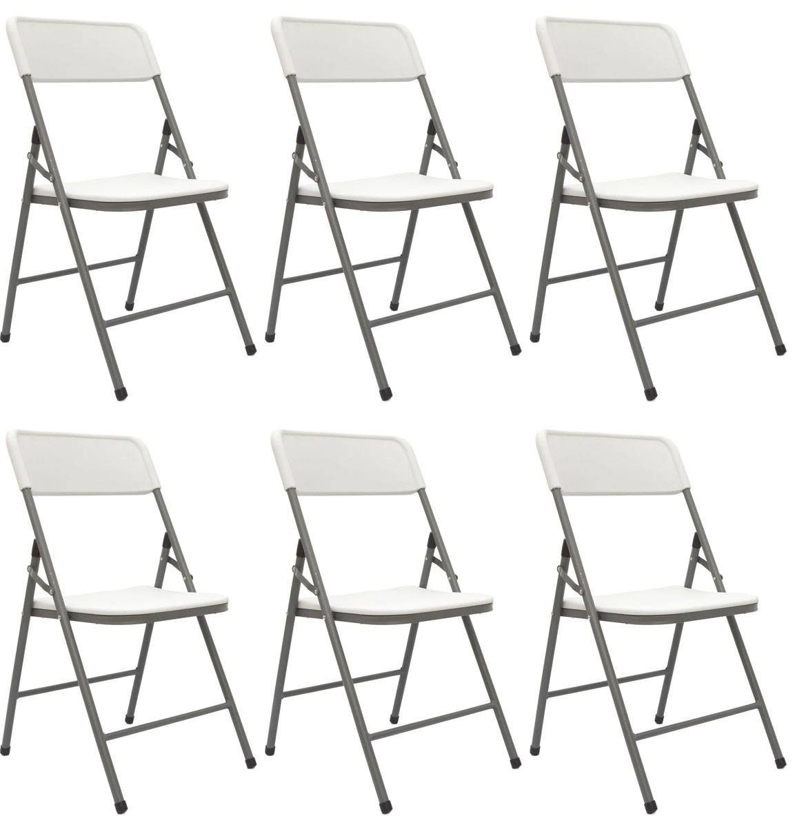 6 Klappstühle bis 150kg - 50x46x83,5 Balkonstuhl Klappbar Gartenstuhl Kunststoff