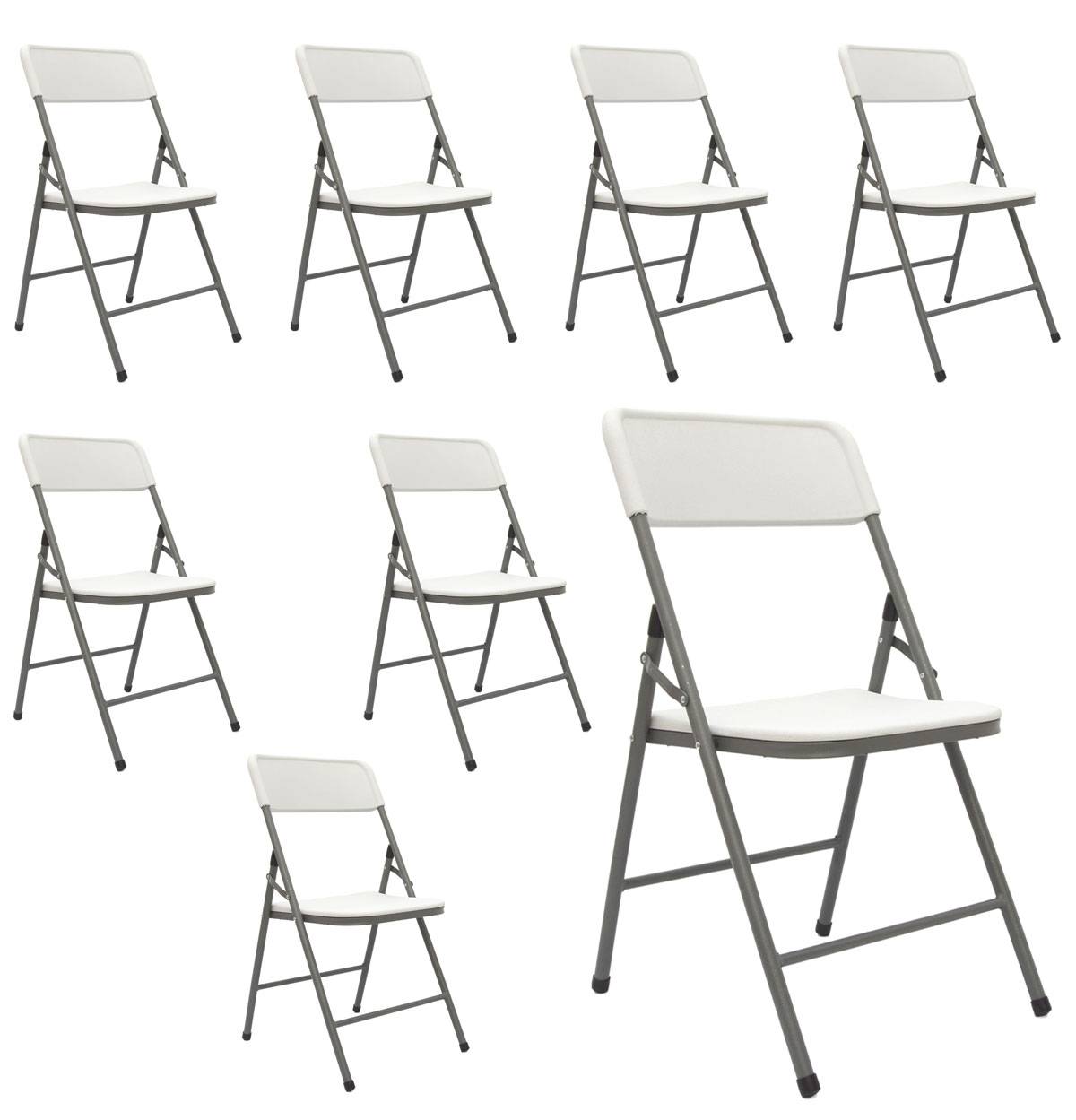 8 Klappstühle bis 150kg - 50x46x83,5 Balkonstuhl Klappbar Gartenstuhl Kunststoff