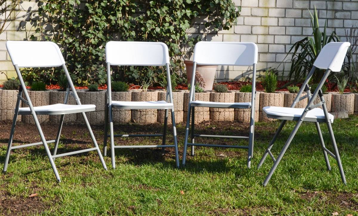 8 Klappstühle bis 150kg - 50x46x83,5 Balkonstuhl Klappbar Gartenstuhl Kunststoff