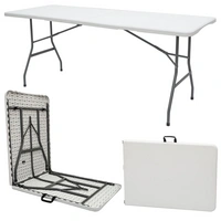 Gartentisch für 6 Personen - 180 x 70 cm Klapptisch - Camping Esstisch Klappbar Gartentisch für 6 Personen - 180 x 70 cm Klapptisch - Camping Esstisch Klappbar