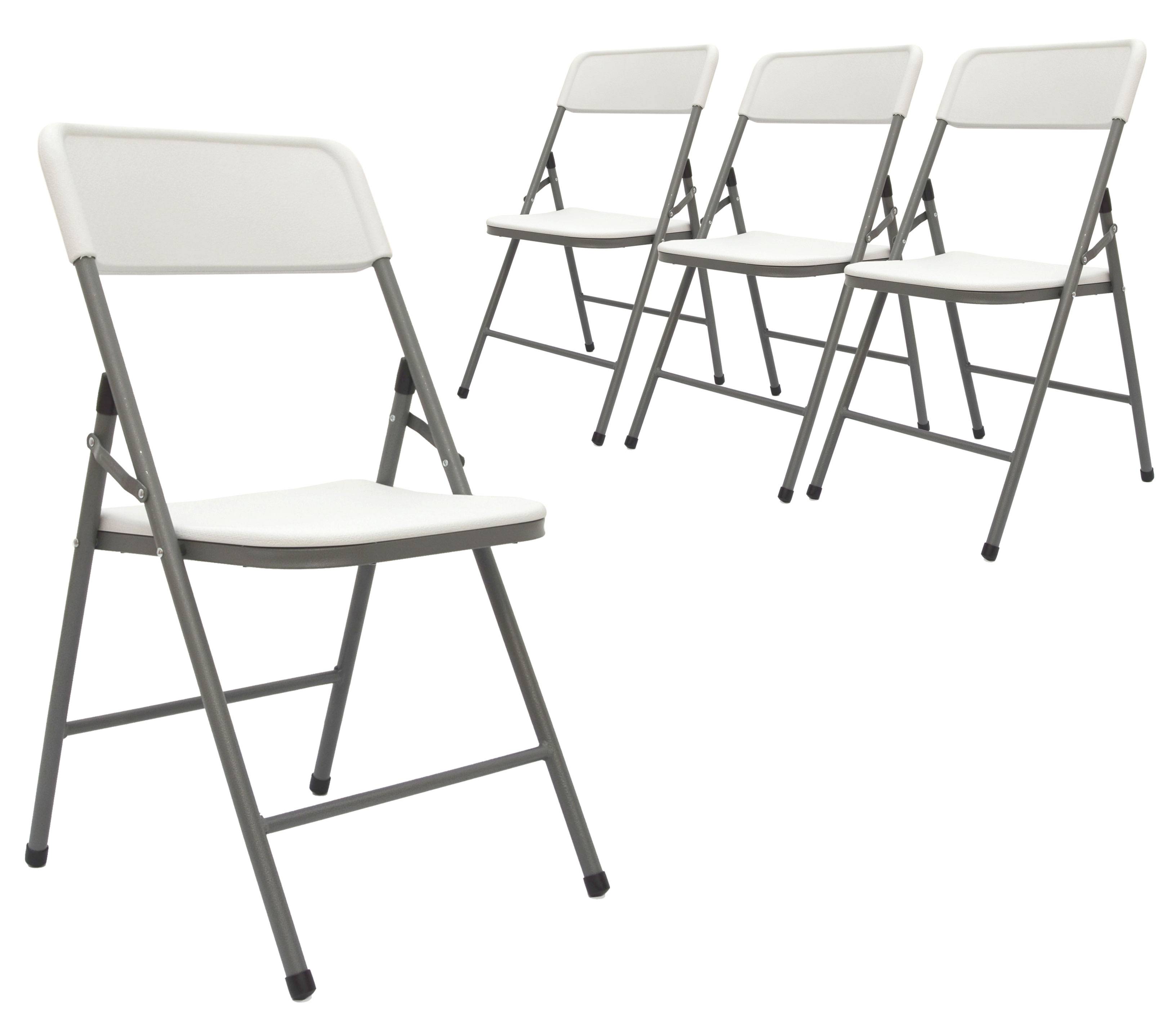 4 Klappstühle bis 150kg - 50x46x83,5 Balkonstuhl Klappbar Gartenstuhl Kunststoff