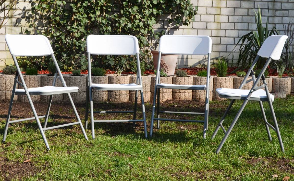 4 Klappstühle bis 150kg - 50x46x83,5 Balkonstuhl Klappbar Gartenstuhl Kunststoff