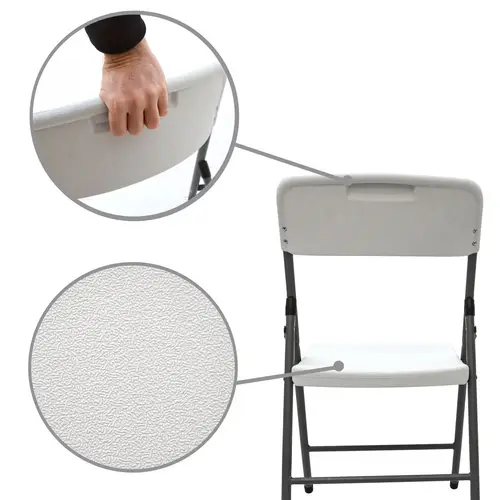 4 Klappstühle bis 150kg - 50x46x83,5 Balkonstuhl Klappbar Gartenstuhl Kunststoff 4 Klappstühle bis 150kg - 50x46x83,5 Balkonstuhl Klappbar Gartenstuhl Kunststoff