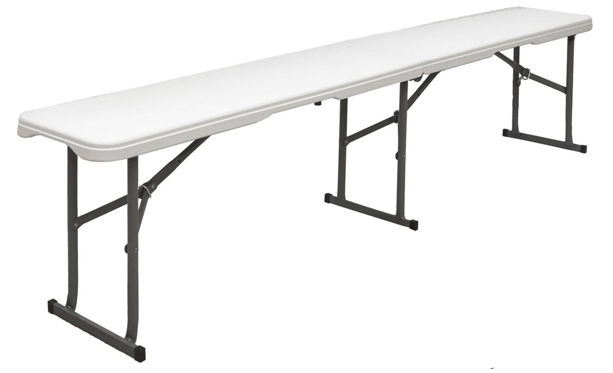 Kunststoff Bierbank - Klappbar 182x27x43 - Sitzbank - Gartenbank Camping Bank