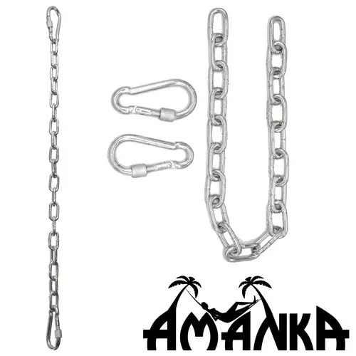 230 kg Hängesessel Kette 50 cm Aufhängung 2 Karabiner für Schaukel Hängematte 230 kg Hängesessel Kette 50 cm Aufhängung 2 Karabiner für Schaukel Hängematte